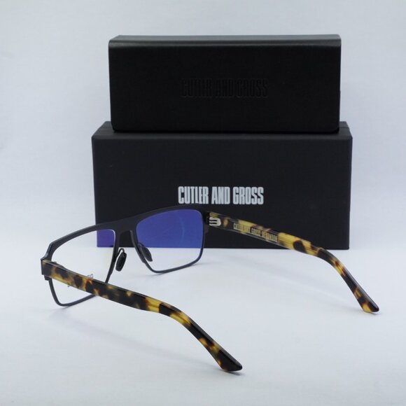 Cutler and Gross CGOP136457 003 Eyeglasses Black/Havana 57mm Rectangle Frame - Picture 7 of 7